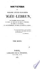 Souvenirs de Mme. Louise-Élisabeth Vigée-Le Brun