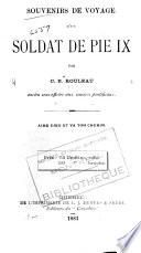 Souvenirs de voyage d'un soldat de Pie IX