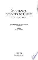 Souvenirs des mers de Chine et d'autres eaux