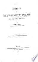 Souvenirs du Cimetière de Saint Calliste sur la voie appienne