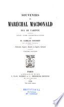 Souvenirs du maréchal MacDonald, duc de Tarente