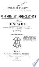 Souvenirs et indiscrétions d'un disparu