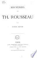 Souvenirs sur Th. Rousseau