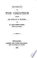 Souviens-toi de ton Créateur pendant les jours de ta jeunesse