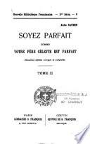 Soyez parfait comme votre Père céleste est parfait