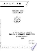 Spanish; Programmatic Course