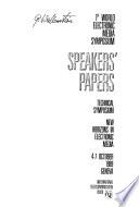 Speakers' Papers