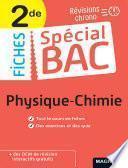 Spécial Bac Fiches Physique-Chimie 2de Bac 2022