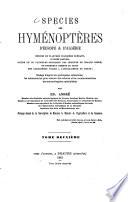 Spécies des hyménoptères d'Europe & d'Algérie