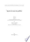 Spectres de masse des paraffines