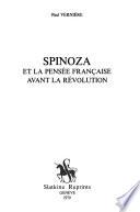 Spinoza et la pensée française avant la Révolution