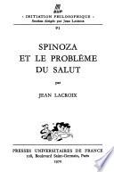 Spinoza et le problème du salut