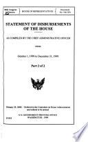 Statement of Disbursements of the House