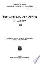 Statistical Report on Education in Canada
