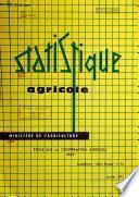 Statistique agricole
