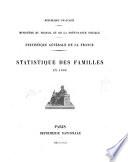 Statistique des familles en 1906