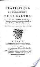 Statistique du departement de la Sarthe
