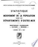 Statistique du mouvement de la population dans les départements d'Outre-mer