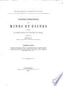 Statistique internationale des mines et usines