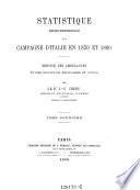 Statistique medico-chirurgicale de la campagne d'Italia en 1859 et 1860