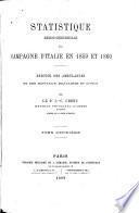Statistique médico-chirurgicale de la campagne d'Italie en 1859 et 1860