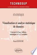 Statistique - Visualisation et analyse statistique de données