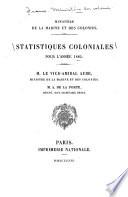 Statistiques coloniales