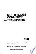 Statistiques du commerce et des transports
