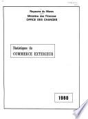 Statistiques du commerce exterieur, 1980