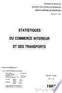 Statistiques du commerce interieur et des transports