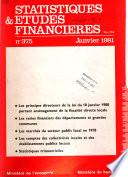 Statistiques et études financières