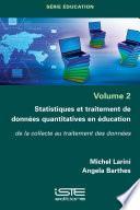 Statistiques et traitement de données quantitatives en éducation