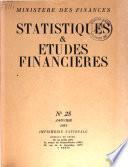 Statistiques & études financières