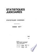 Statistiques judiciaires