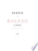 Statue de Honoré de Balzac à Tours
