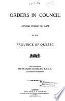 Statutes of Quebec