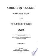 Statutes of the Province of Quebec Passed in the Session Held in the ... Year of the Reign