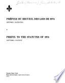 Statutes of the Province of Quebec Passed in the Session Held in the ... Year of the Reign