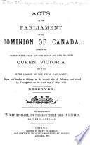 Statuts du Canada