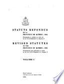 Statuts Refondus de la Province de Québec, 1964