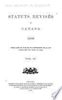 Statuts revisés du Canada, 1906
