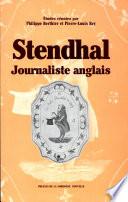 Stendhal, journaliste anglais