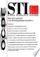 STI Revue, Volume 1999 Numéro 2 Le développement durable