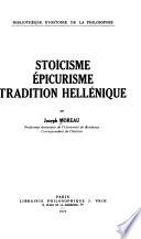 Stoïcisme, épicurisme, tradition hellénique