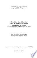 Stratégies de séduction dans le théâtre cornélien