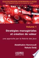 Stratégies managériales et création de valeur