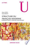 Structure du français moderne