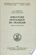 Structure syntaxique du français