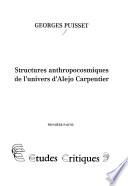 Structures anthropocosmiques de l'univers d'Alejo Carpentier