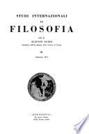 Studi Internazionali Di Filosofia